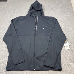 NWT Vuori Sunday Element Jacket Mens Sz XXL Ink Heather Full Zip Stretch Hooded